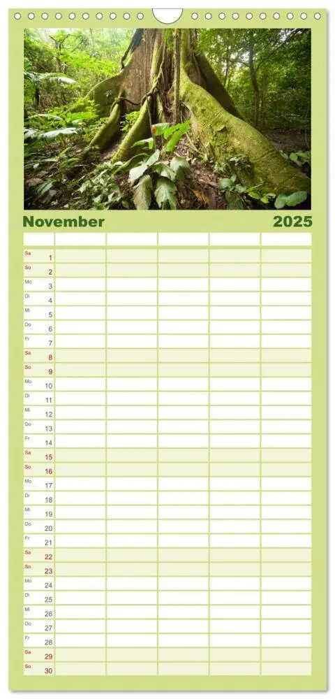 Bild: 9783457126639 | Familienplaner 2025 - Costa Rica mit 5 Spalten (Wandkalender, 21 x...