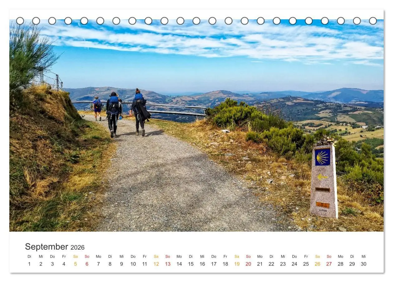 Bild: 9783457296639 | Camino de Santiago - Jakobsweg (Tischkalender 2026 DIN A5 quer),...