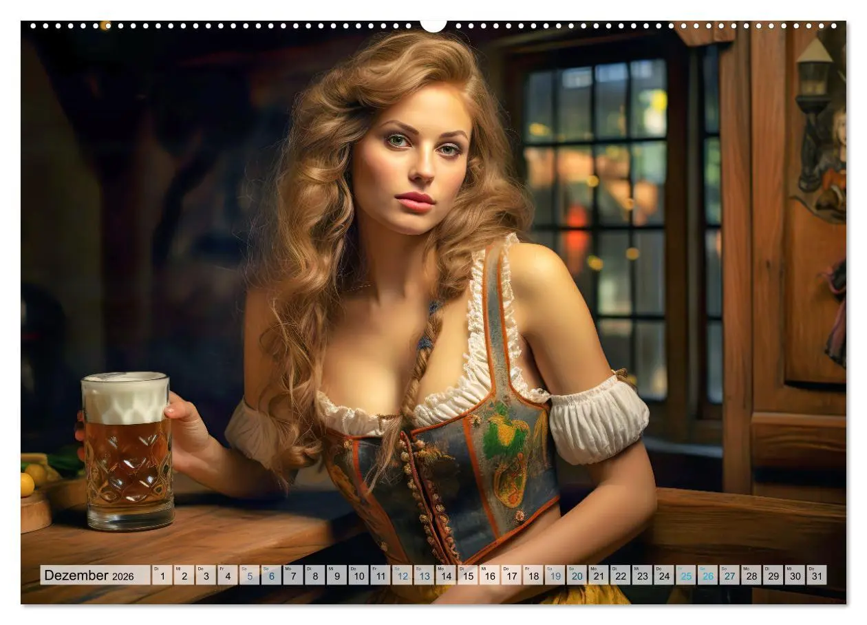 Bild: 9783457506639 | Bierzeltköniginnen - Biergenuss im Dirndl (Wandkalender 2026 DIN A2...