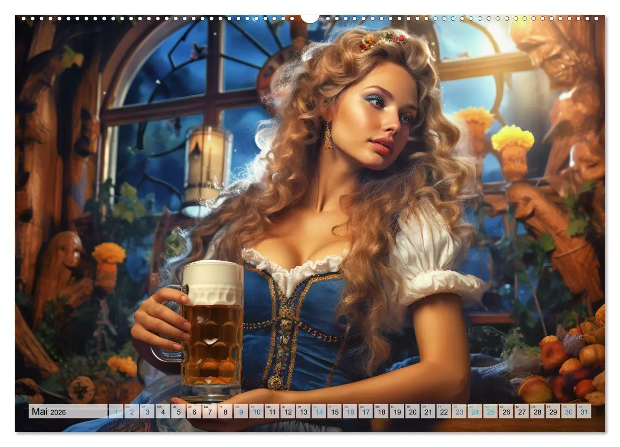 Bild: 9783457506639 | Bierzeltköniginnen - Biergenuss im Dirndl (Wandkalender 2026 DIN A2...