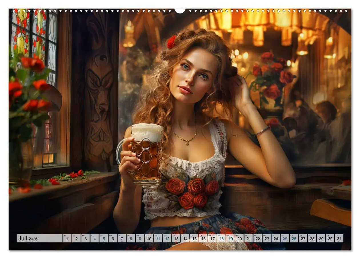 Bild: 9783457506639 | Bierzeltköniginnen - Biergenuss im Dirndl (Wandkalender 2026 DIN A2...