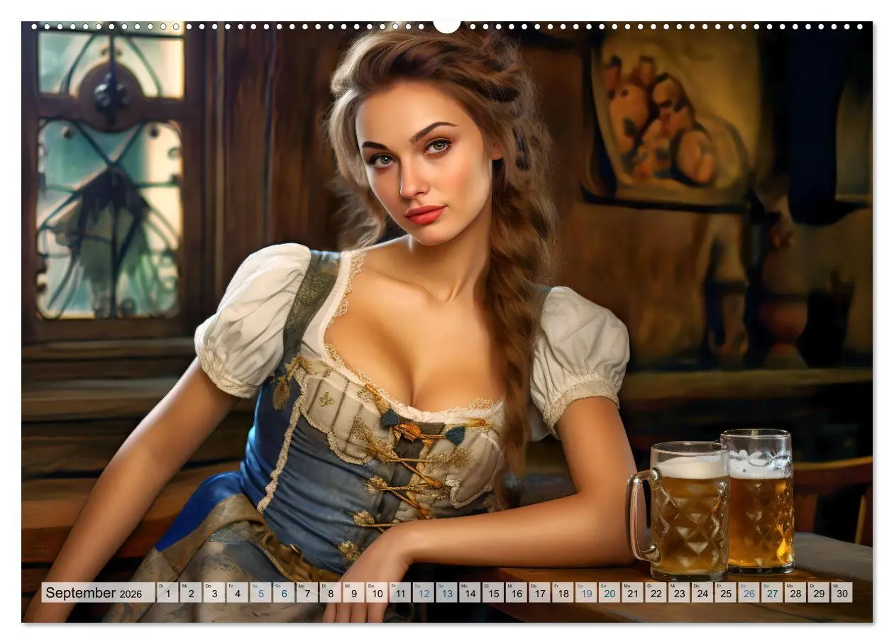 Bild: 9783457506639 | Bierzeltköniginnen - Biergenuss im Dirndl (Wandkalender 2026 DIN A2...