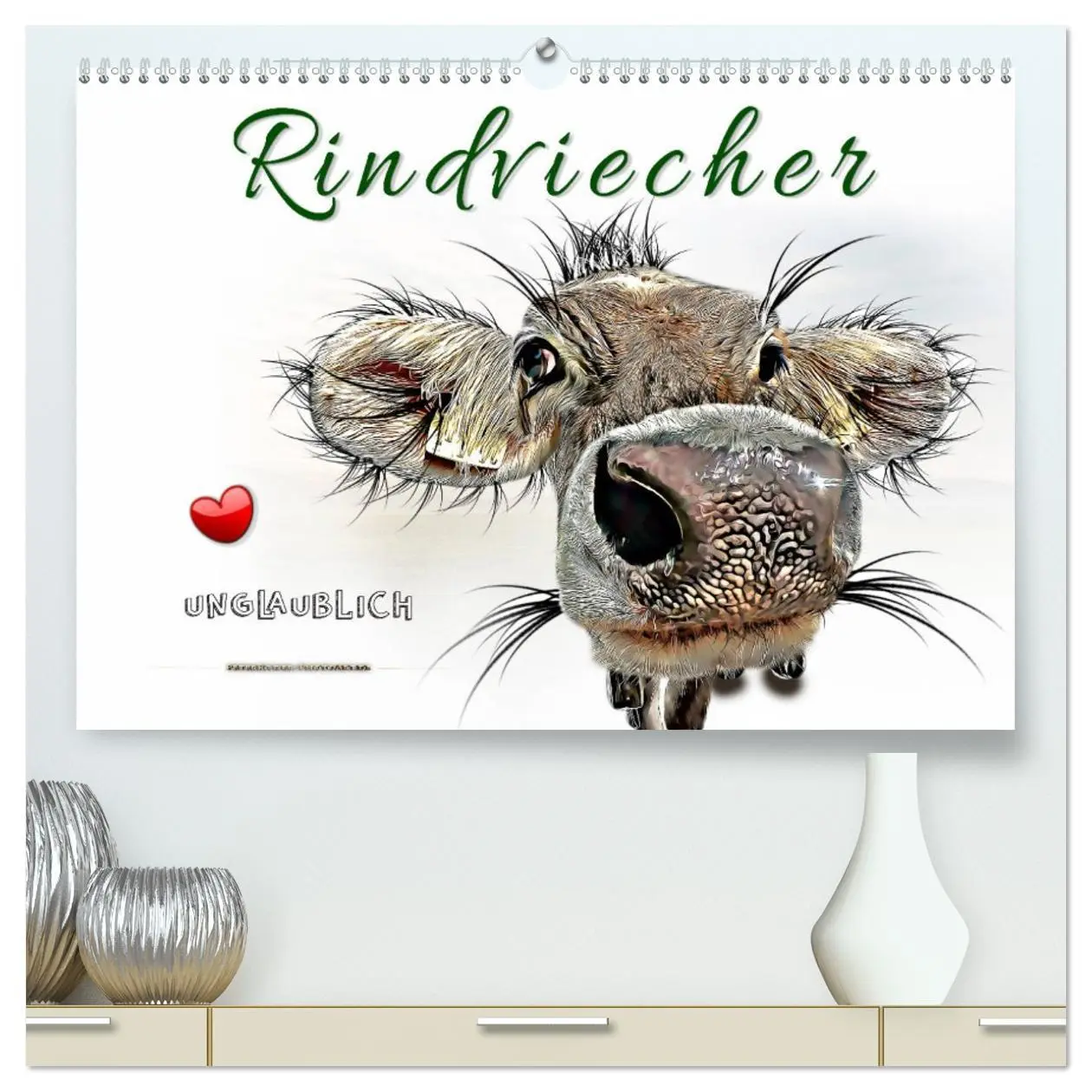 Cover: 9783457676639 | Rindviecher unglaublich (hochwertiger Premium Wandkalender 2026 DIN...