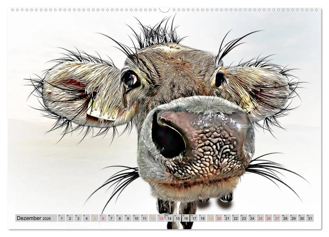 Bild: 9783457676639 | Rindviecher unglaublich (hochwertiger Premium Wandkalender 2026 DIN...