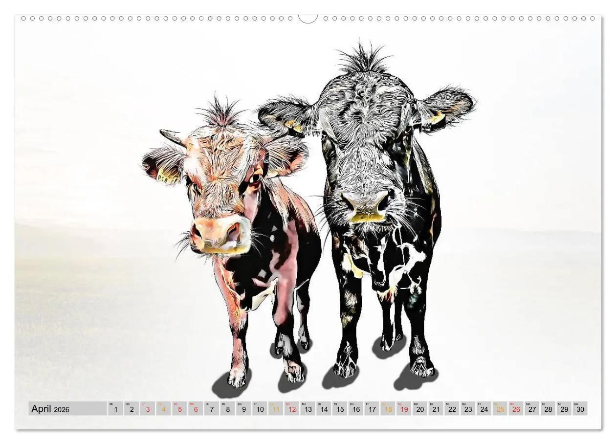 Bild: 9783457676639 | Rindviecher unglaublich (hochwertiger Premium Wandkalender 2026 DIN...
