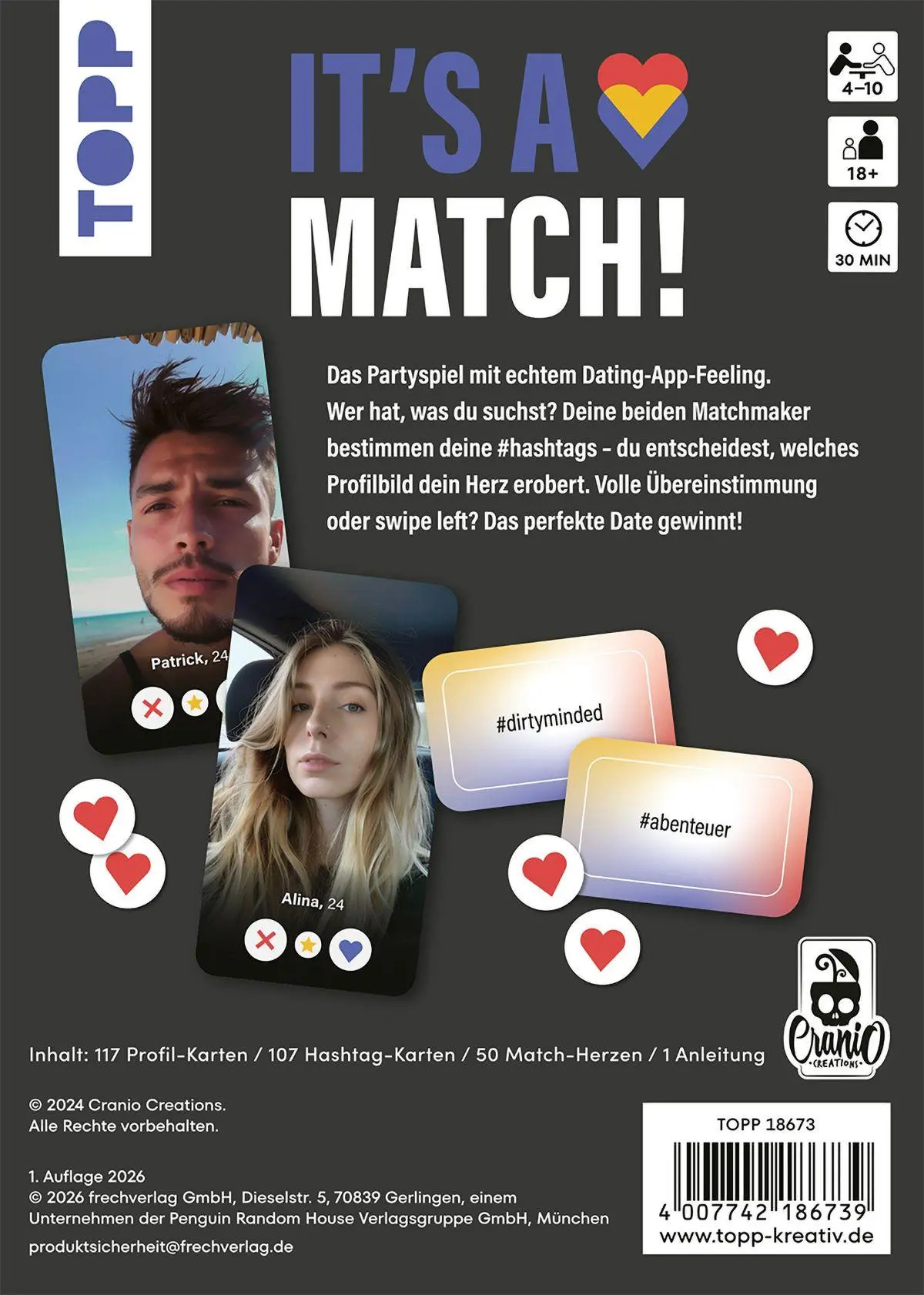 Bild: 4007742186739 | It's A Match! #yoga oder #kamasutra? | Federico Latini | Spiel | 2026