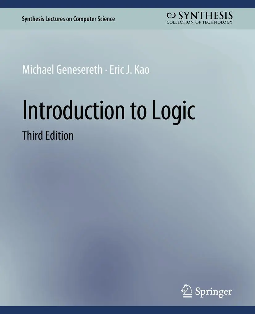 Cover: 9783031006739 | Introduction to Logic, Third Edition | Eric J. Kao (u. a.) | Buch