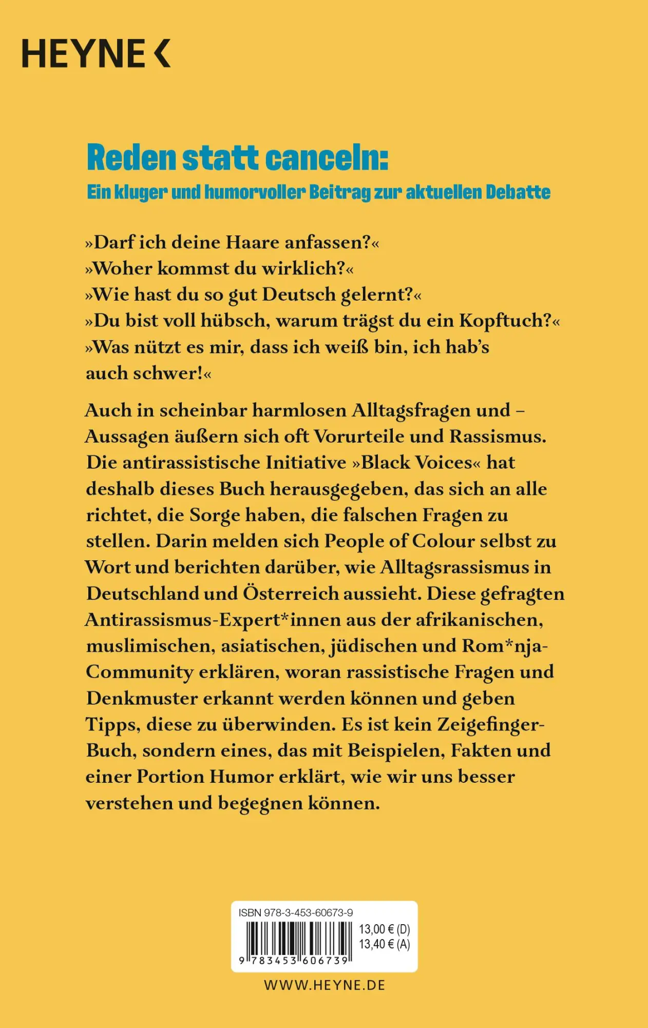 Bild: 9783453606739 | War das jetzt rassistisch? | Black Voices | Taschenbuch | 240 S.