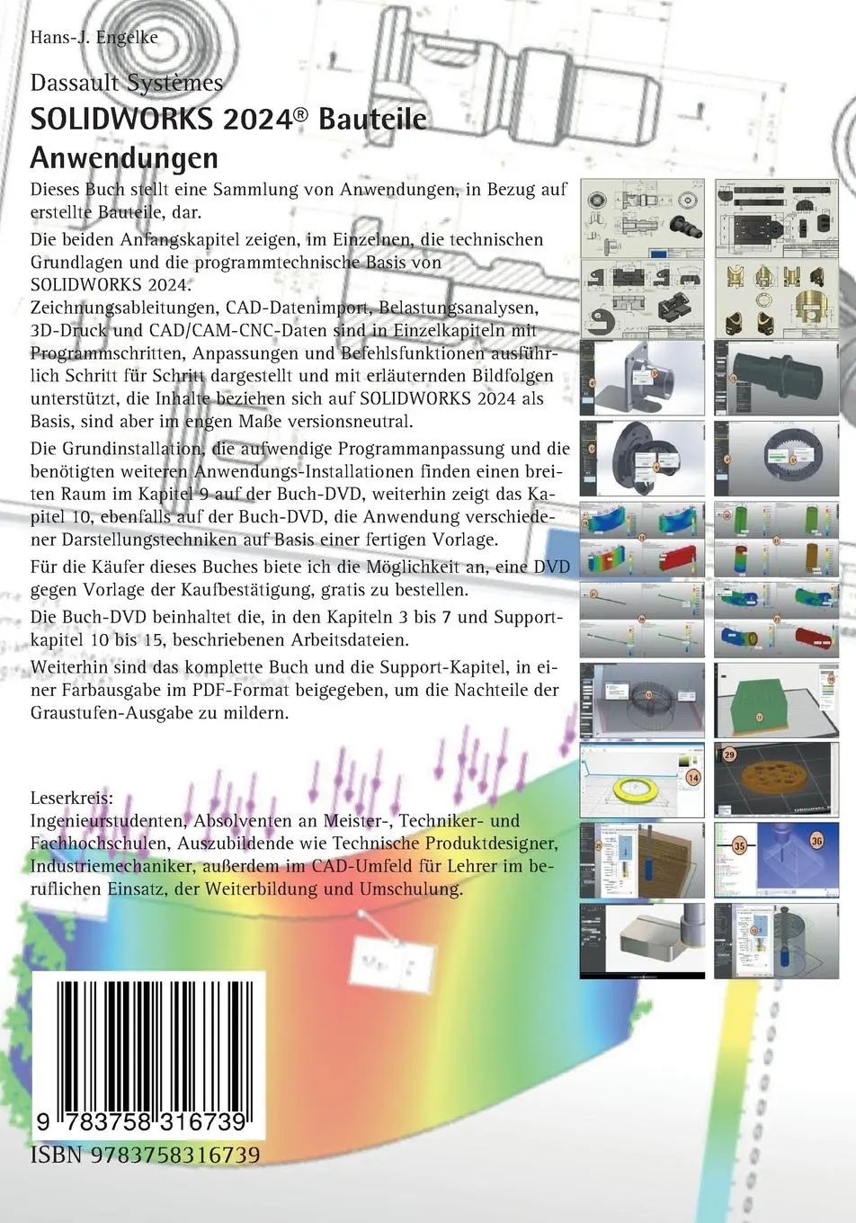 Rückseite: 9783758316739 | SOLIDWORKS 2024 Bauteile | Anwendungen | Hans-J. Engelke | Taschenbuch