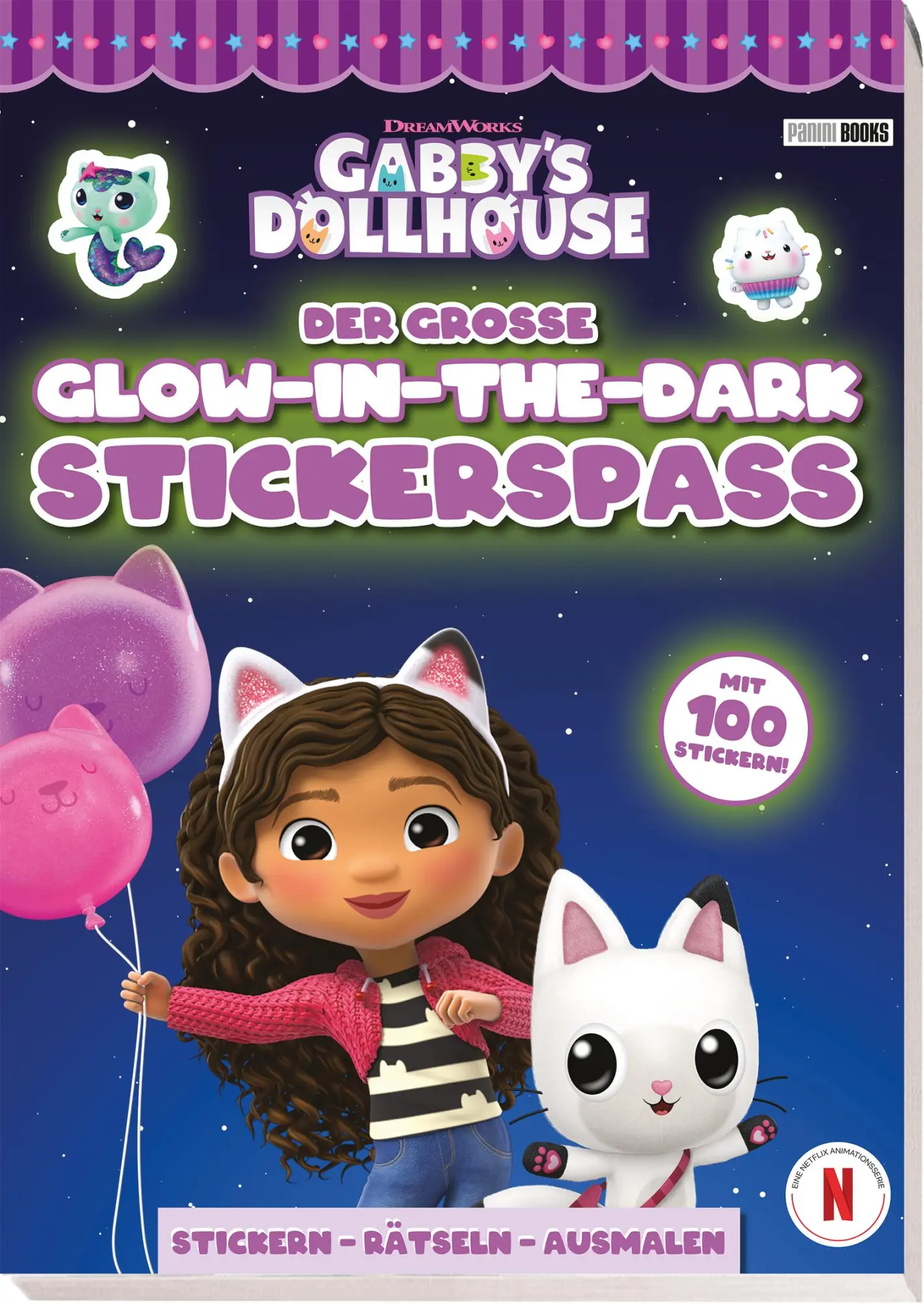 Cover: 9783833246739 | Gabby's Dollhouse: Der große Glow-in-the-Dark-Stickerspaß: Stickern...