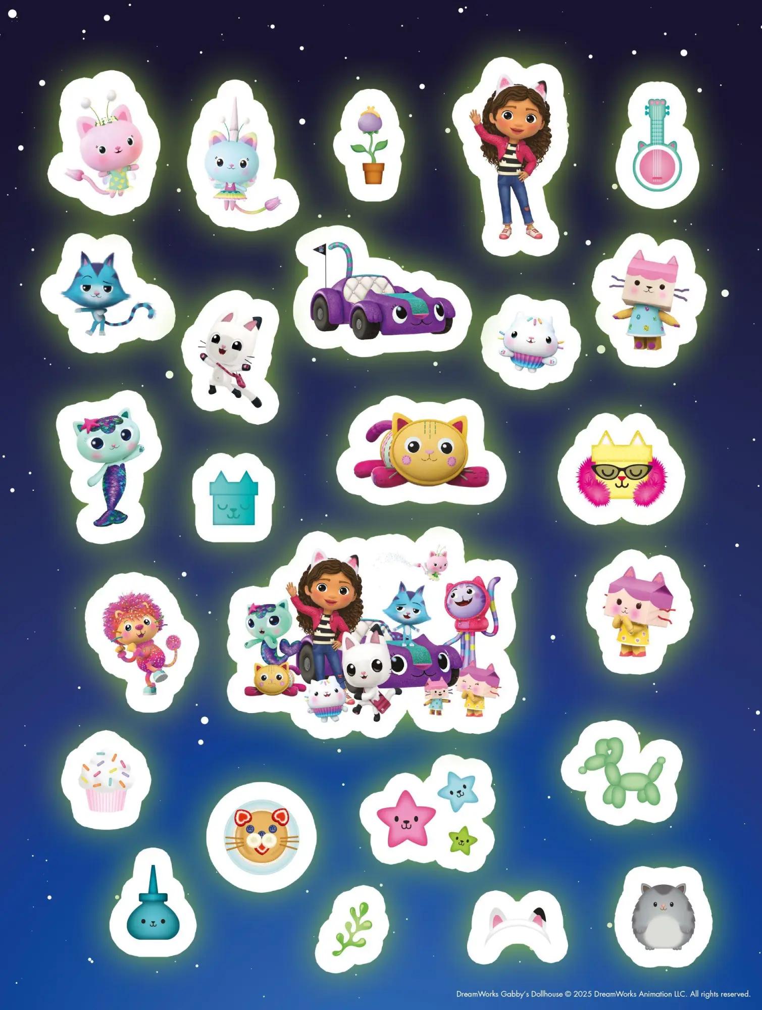 Bild: 9783833246739 | Gabby's Dollhouse: Der große Glow-in-the-Dark-Stickerspaß: Stickern...