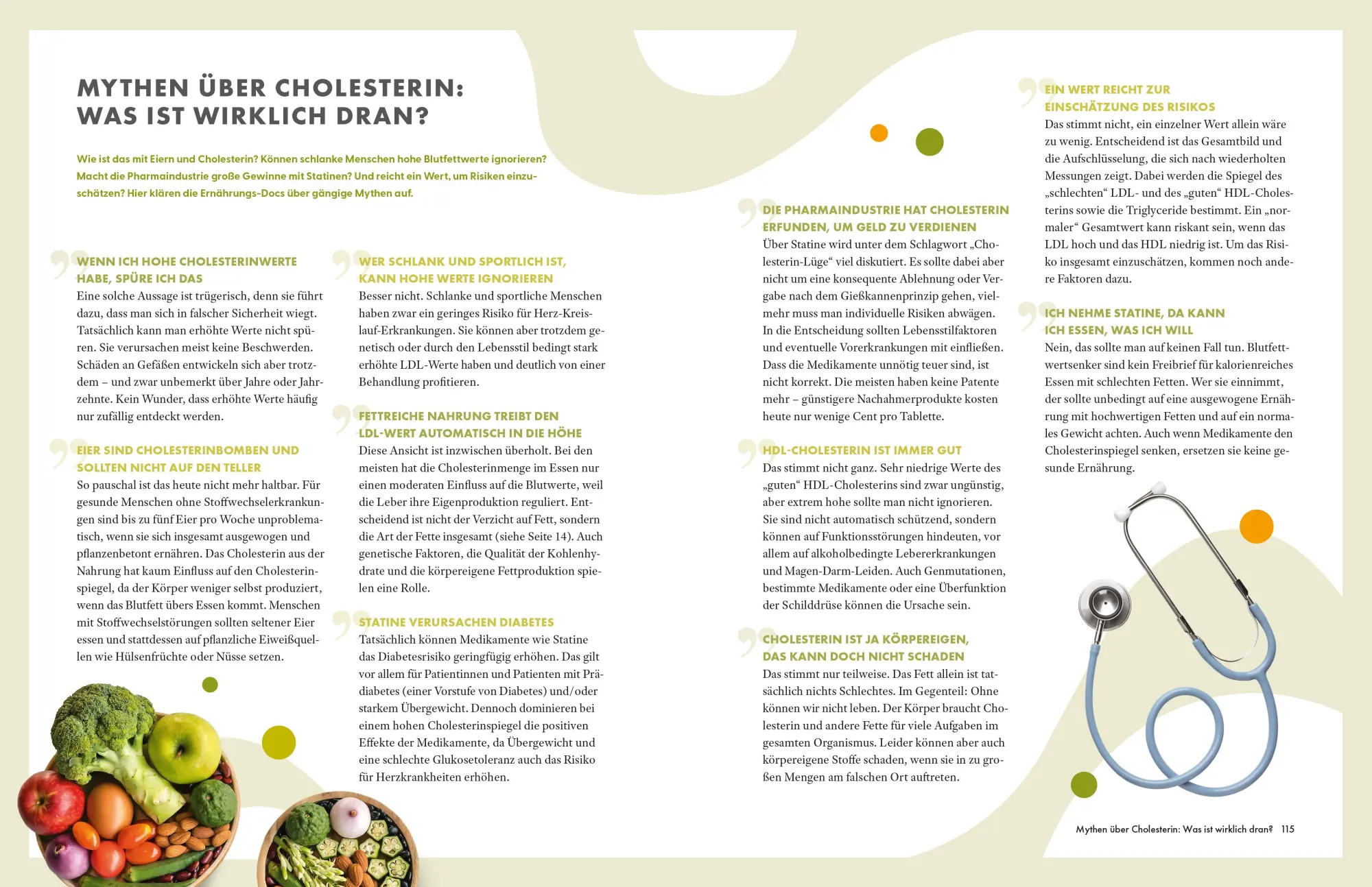 Bild: 9783965846739 | Die Ernährungs-Docs - Cholesterin senken - Unsere 100 besten Rezepte