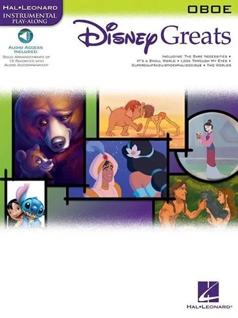Cover: 9780634096839 | Disney Greats: Instrumental Play-Along - Oboe (Book/Online Audio)