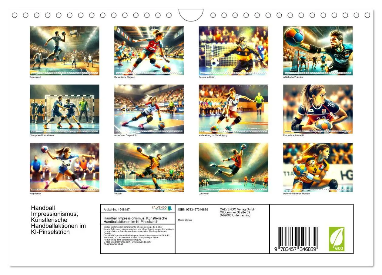 Bild: 9783457346839 | Handball Impressionismus, Künstlerische Handballaktionen im...