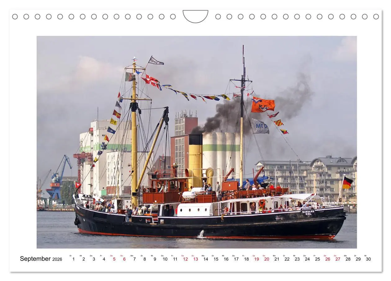 Bild: 9783457896839 | Rauchfahnen über der Ostsee - Schiffe unter Dampf (Wandkalender...