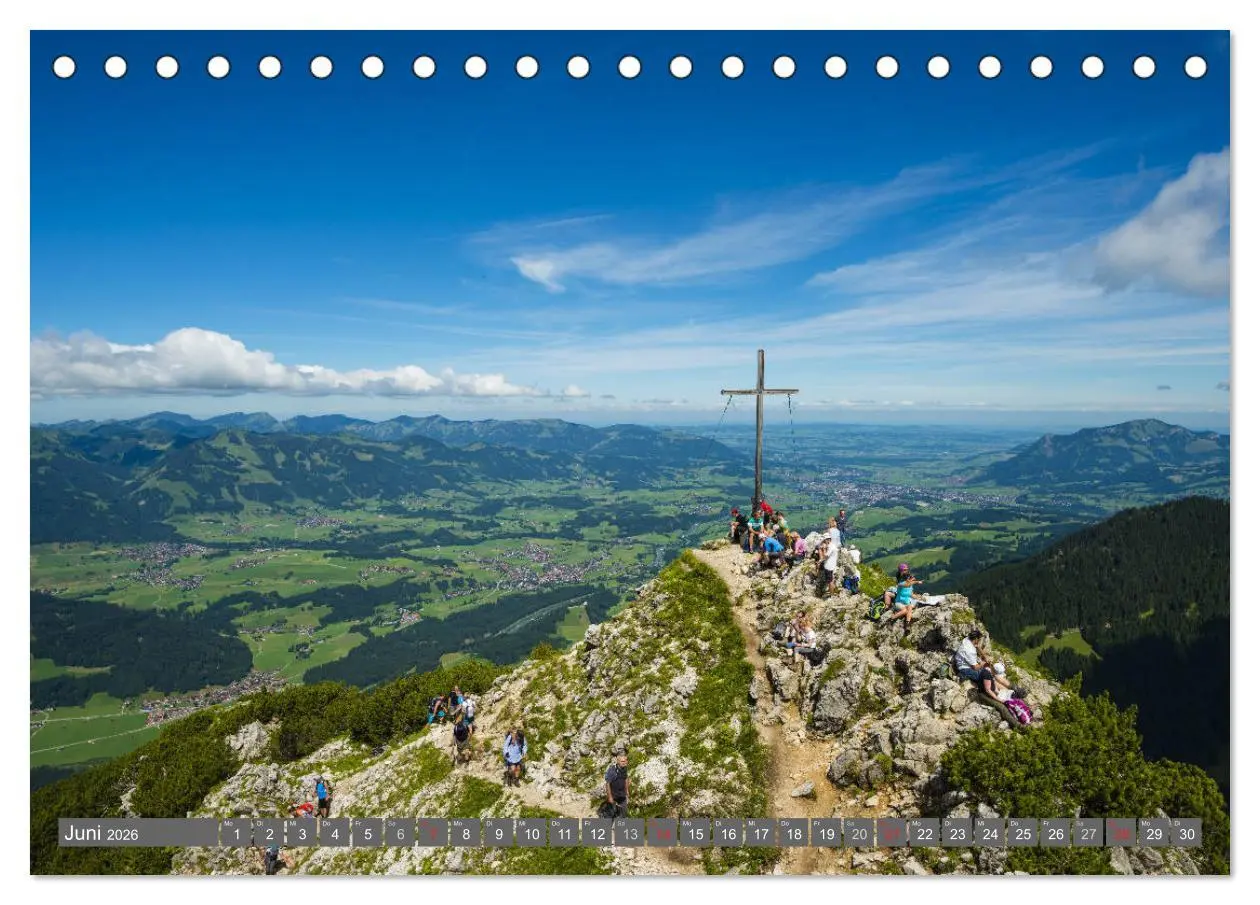 Bild: 9783457966839 | Wanderziele rund um Oberstdorf (Tischkalender 2026 DIN A5 quer),...