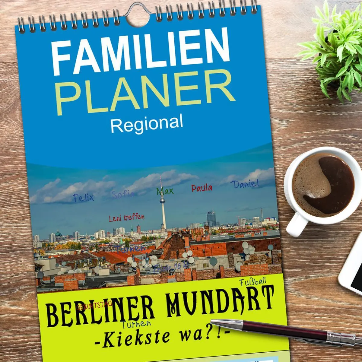 Bild: 9783516506839 | Familienplaner 2026 - Berliner Mundart mit 5 Spalten (Wandkalender,...