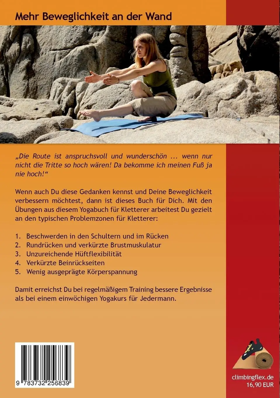 Rückseite: 9783732256839 | ClimbingFlex | Mit Yoga beweglicher klettern | Fernández | Taschenbuch