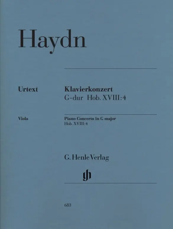 Cover: 9790201806839 | Joseph Haydn - Klavierkonzert (Cembalo) G-dur Hob. XVIII:4 | Walter