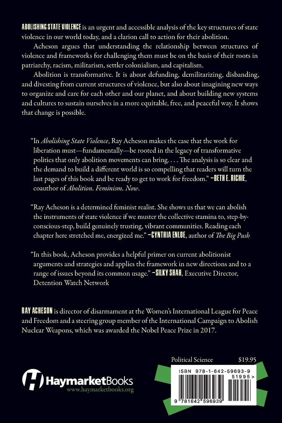 Rückseite: 9781642596939 | Abolishing State Violence | A World Beyond Bombs, Borders, and Cages