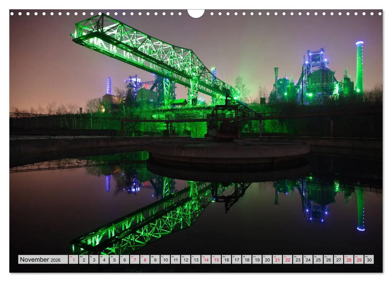 Bild: 9783457886939 | Es wird Nacht in Duisburg (Wandkalender 2026 DIN A3 quer), CALVENDO...