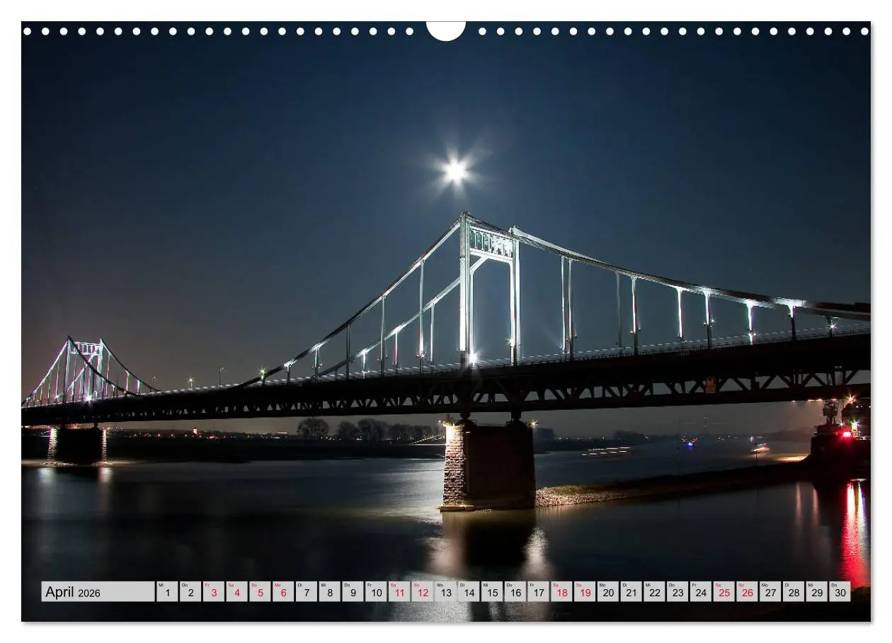 Bild: 9783457886939 | Es wird Nacht in Duisburg (Wandkalender 2026 DIN A3 quer), CALVENDO...