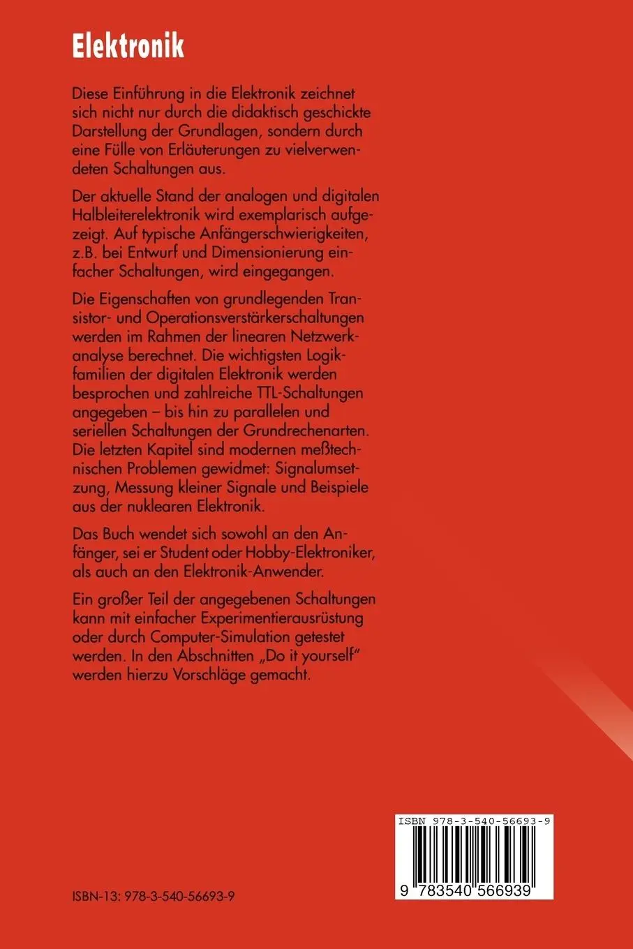 Rückseite: 9783540566939 | Elektronik | Christian Weddigen (u. a.) | Taschenbuch | xiii | Deutsch