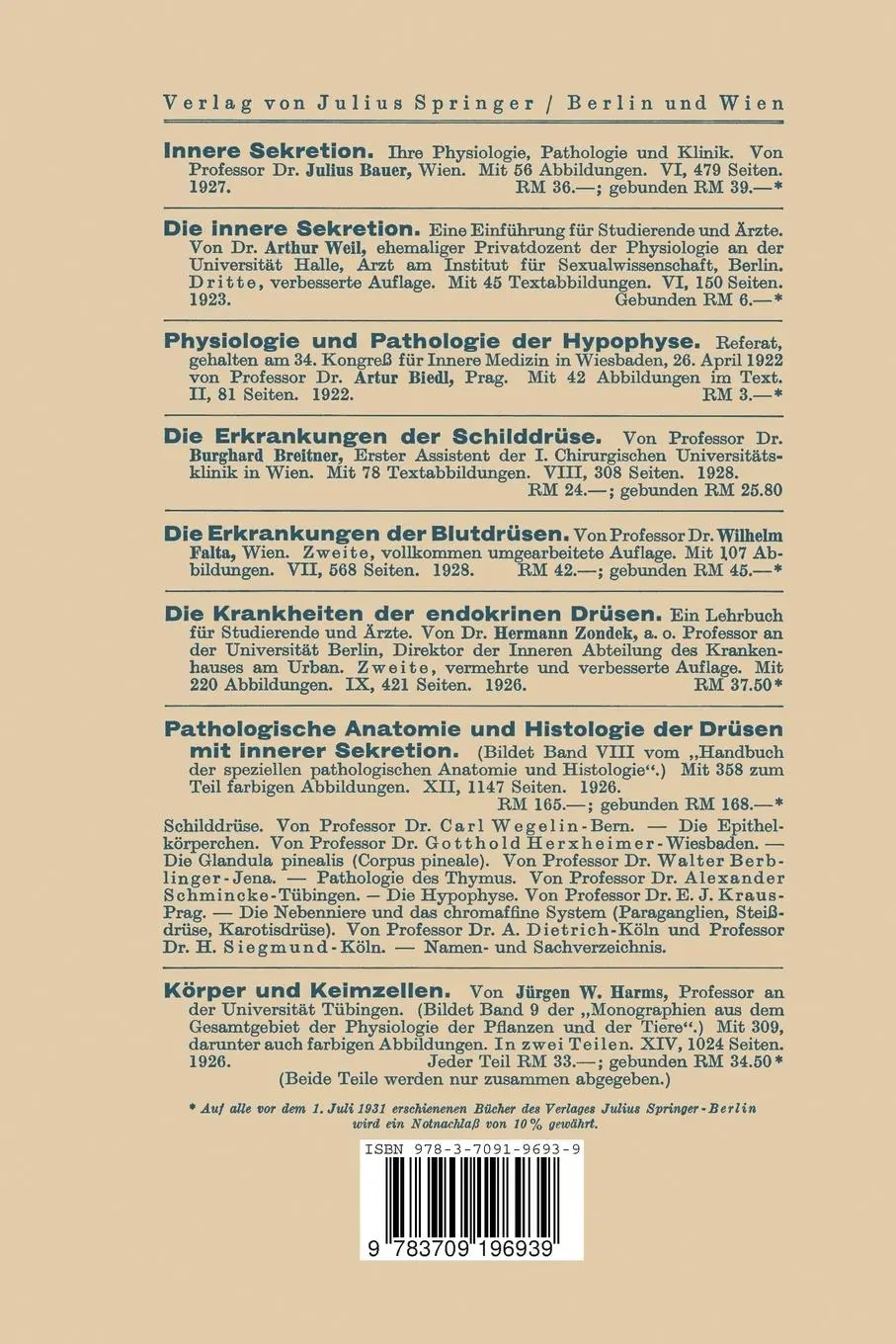 Rückseite: 9783709196939 | Die Pubertät | Physiologie · Pathologie | Rudolf Neurath | Taschenbuch
