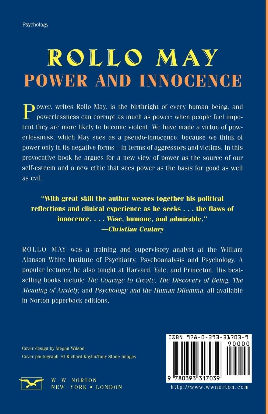 Rückseite: 9780393317039 | Power and Innocence | A Search for the Sources of Violence | Rollo May