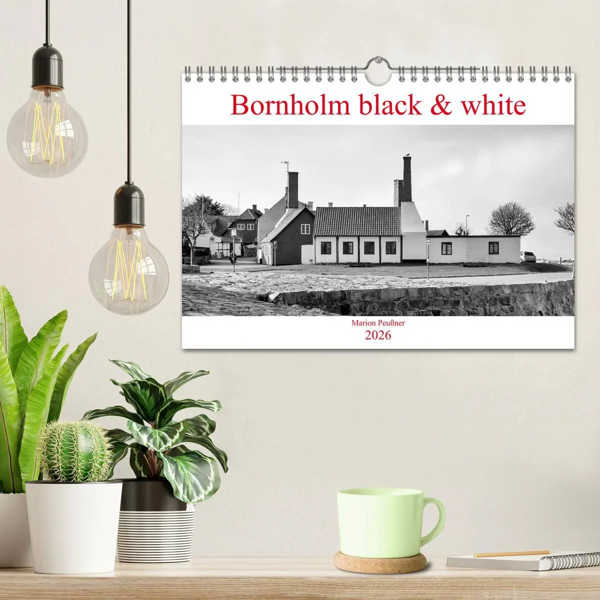 Bild: 9783457847039 | Bornholm black &amp; white (Wandkalender 2026 DIN A4 quer), CALVENDO...