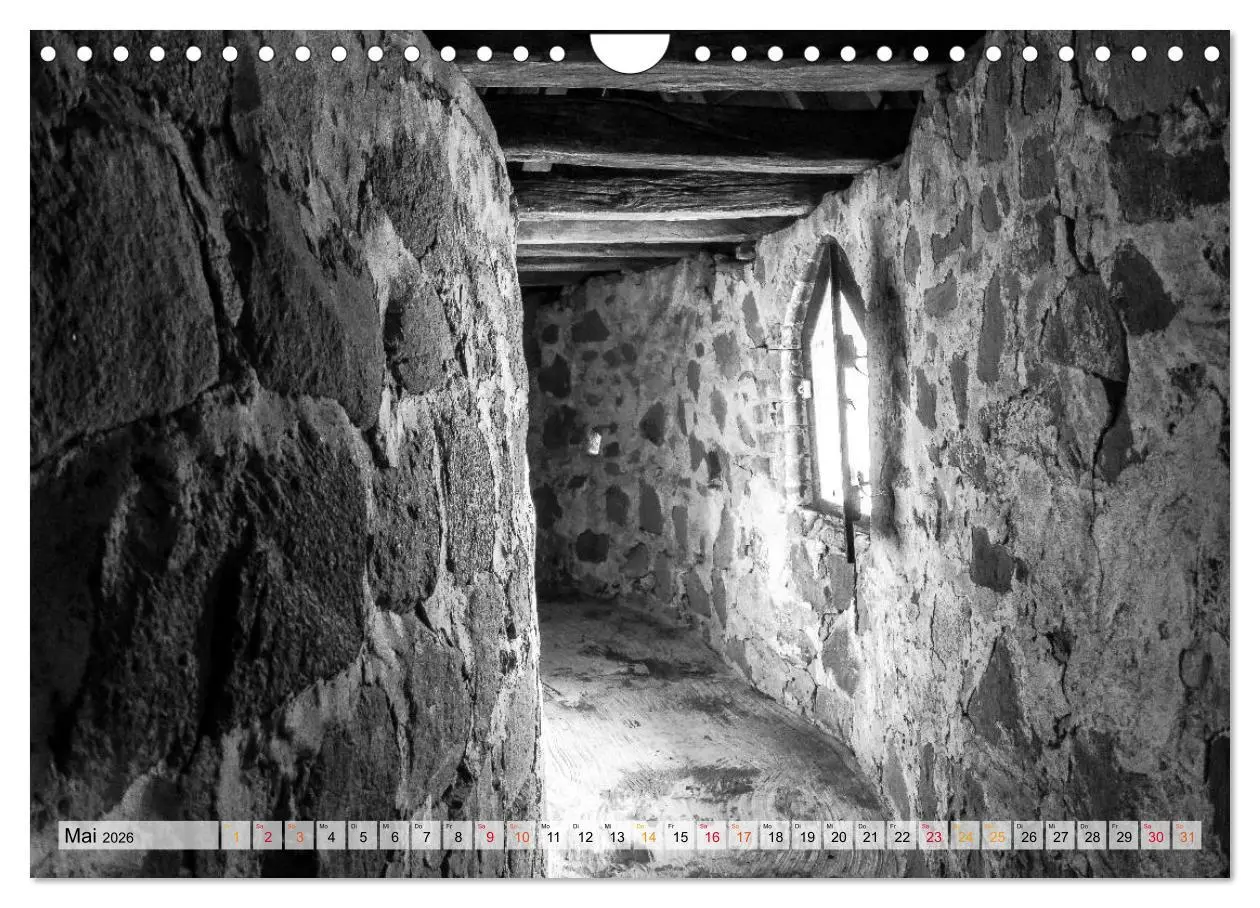 Bild: 9783457847039 | Bornholm black &amp; white (Wandkalender 2026 DIN A4 quer), CALVENDO...
