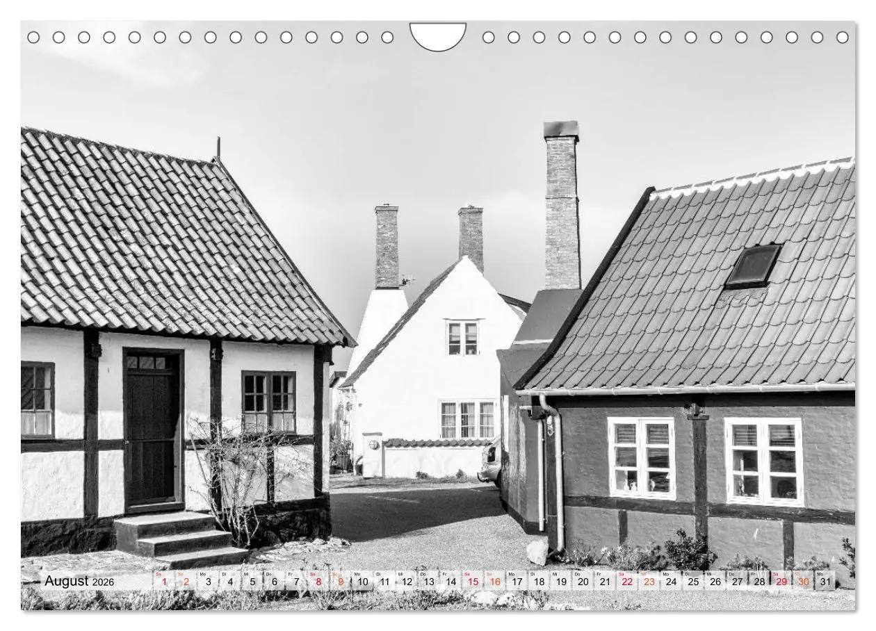 Bild: 9783457847039 | Bornholm black &amp; white (Wandkalender 2026 DIN A4 quer), CALVENDO...