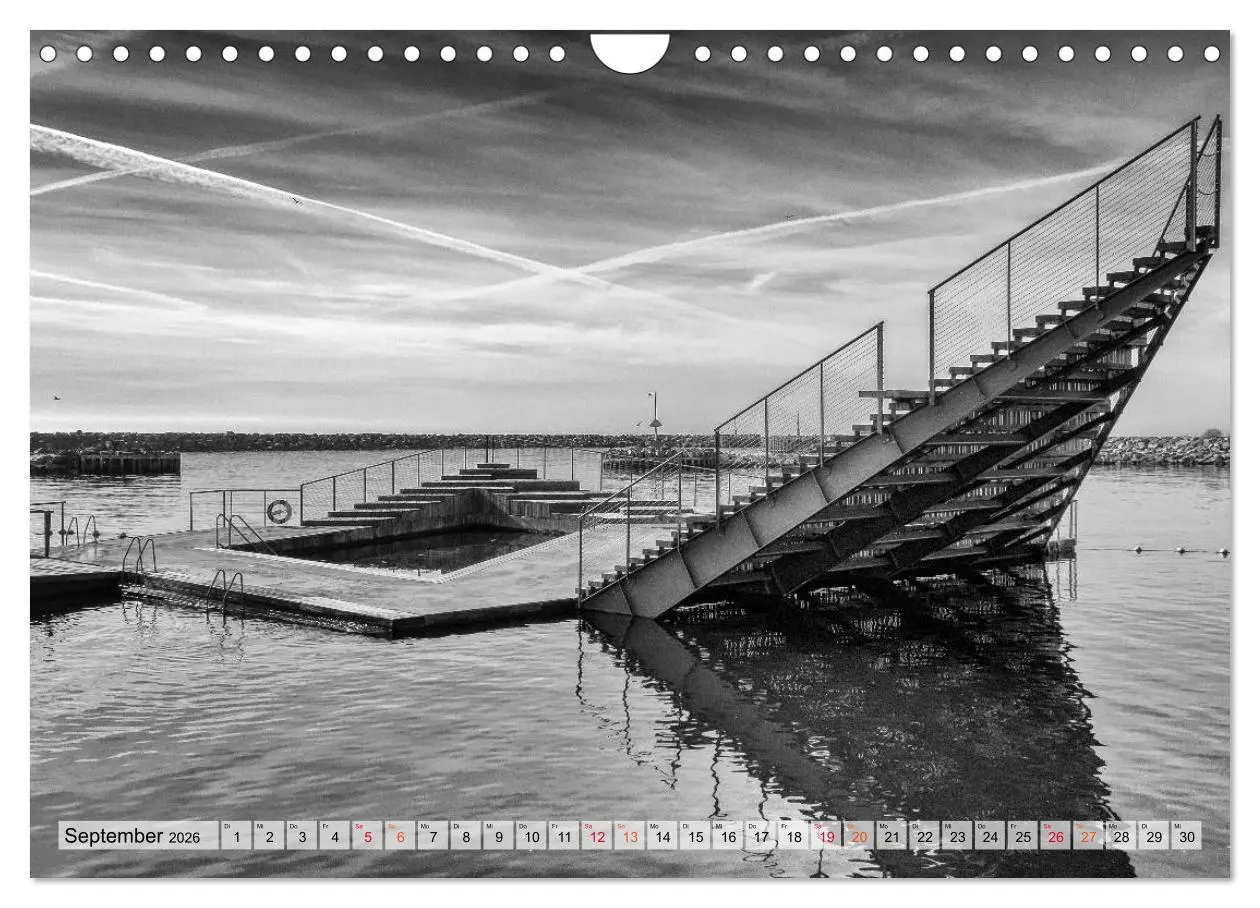 Bild: 9783457847039 | Bornholm black &amp; white (Wandkalender 2026 DIN A4 quer), CALVENDO...