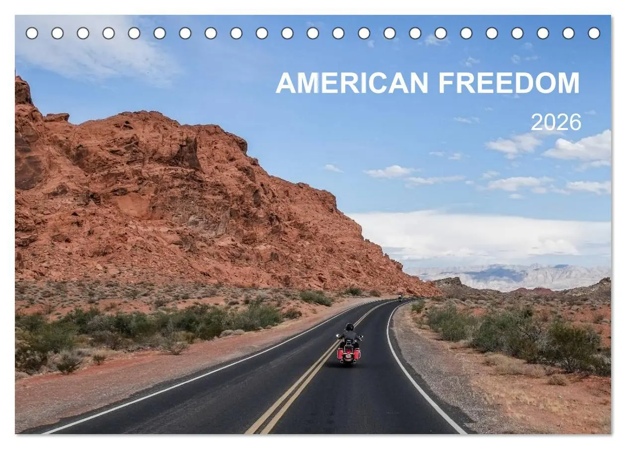 Cover: 9783516177039 | American Freedom (Tischkalender 2026 DIN A5 quer), CALVENDO...