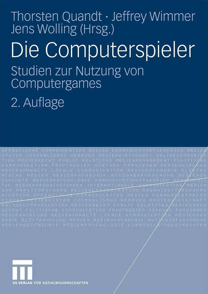 Cover: 9783531167039 | Die Computerspieler | Studien zur Nutzung von Computergames | Buch