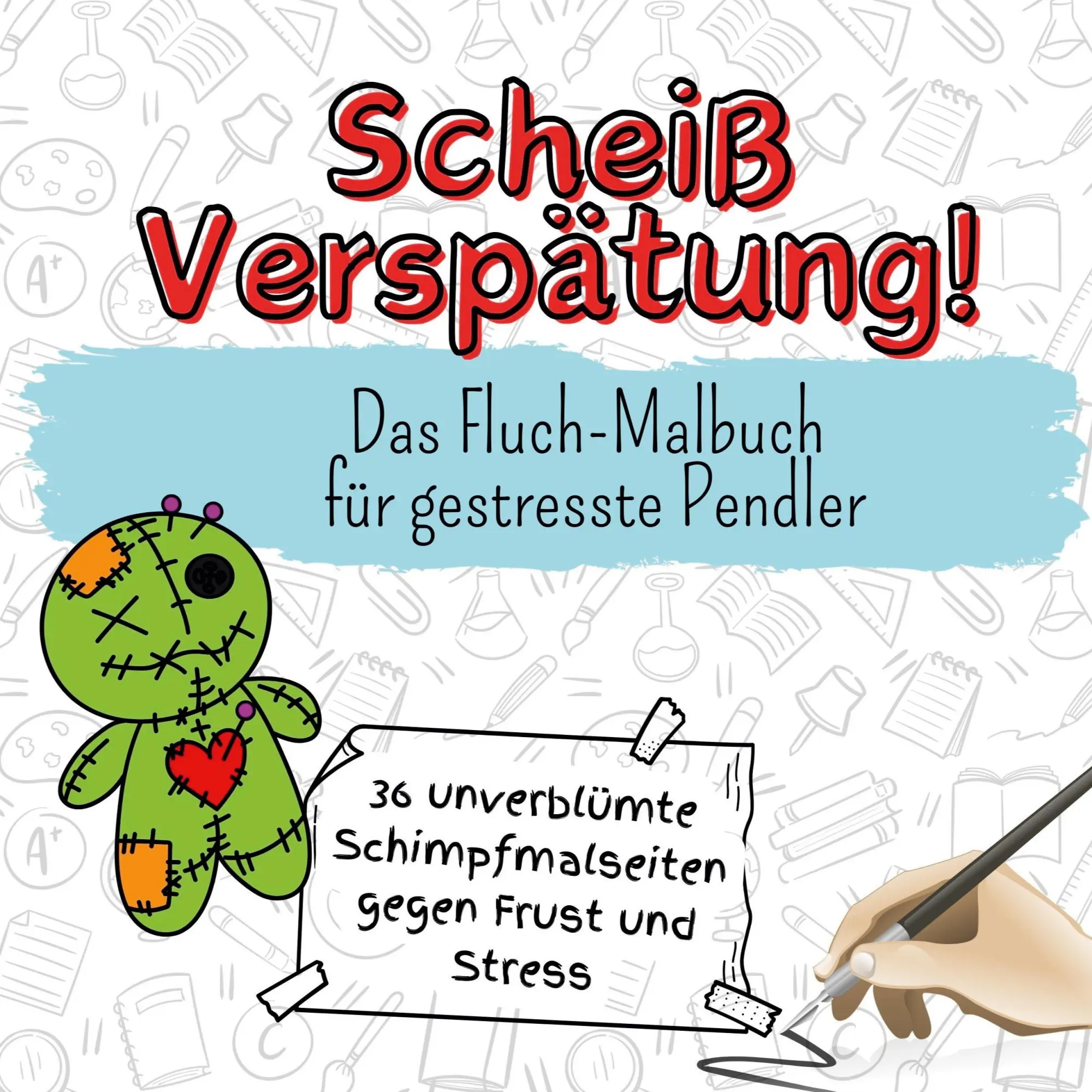 Cover: 9783759107039 | Scheiß Verspätung! | Das Fluch-Malbuch für gestresste Pendler | Fuchs