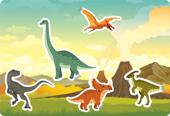 Bild: 9783817447039 | Meine Sticker + Karten + Box - Dinosaurier | Vanessa Götz | Buch