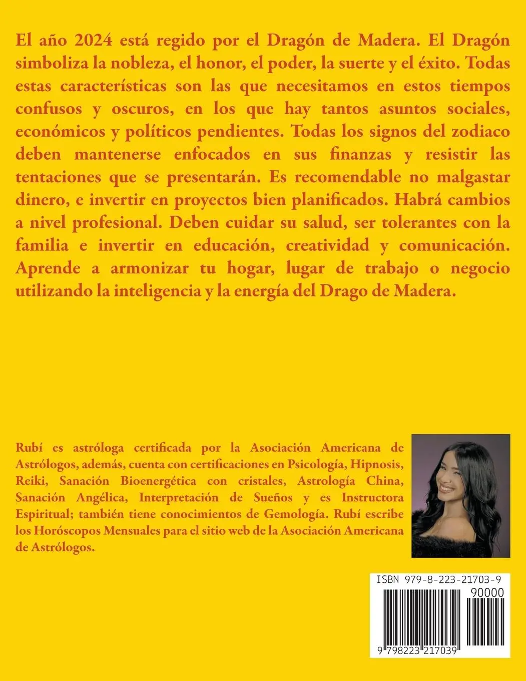 Rückseite: 9798223217039 | Horóscopo Chino 2024 | Alina A Rubi (u. a.) | Taschenbuch | Spanisch