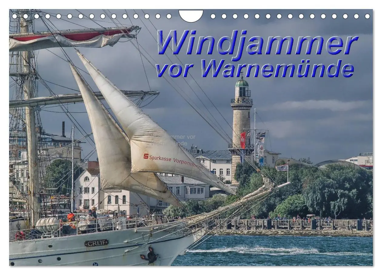 Cover: 9783516167139 | Windjammer vor Warnemünde (Wandkalender 2026 DIN A4 quer), CALVENDO...