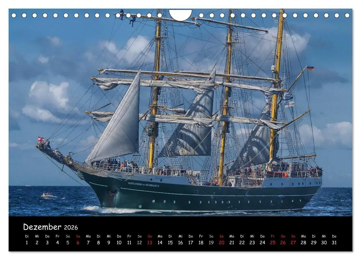 Bild: 9783516167139 | Windjammer vor Warnemünde (Wandkalender 2026 DIN A4 quer), CALVENDO...