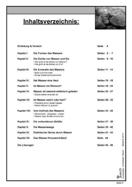 Bild: 9783866327139 | Lernwerkstatt - Wasser | Wolfgang Wertenbroch | Broschüre | 48 S.