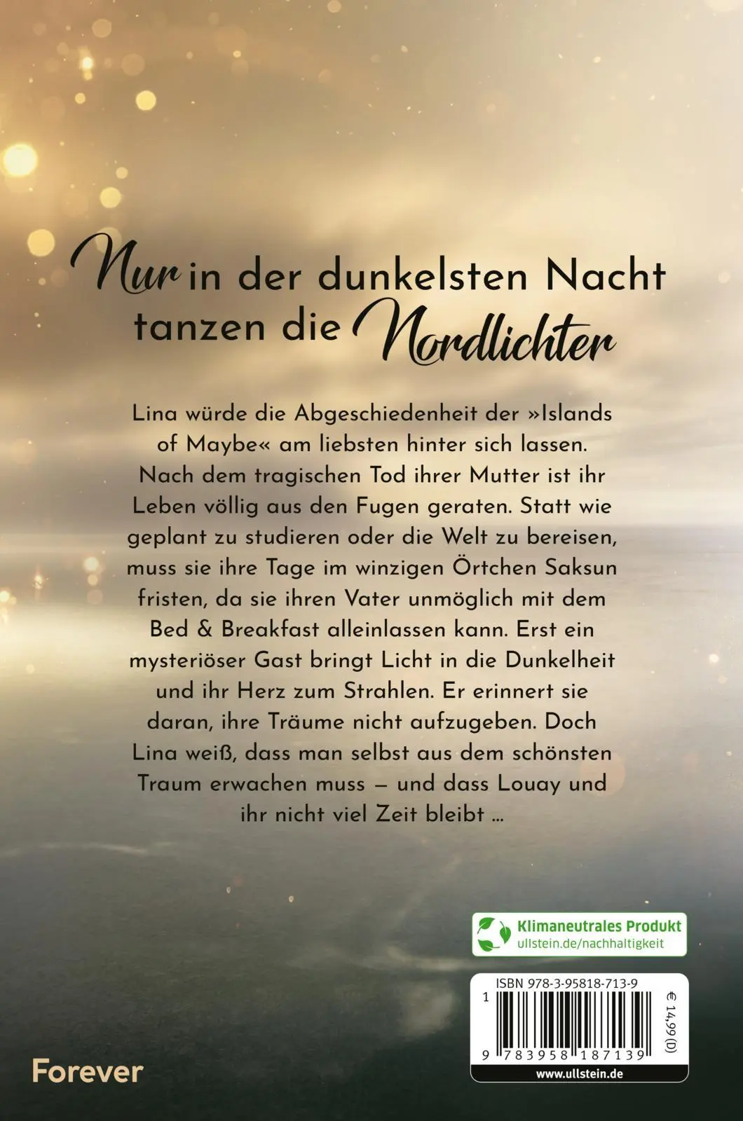 Rückseite: 9783958187139 | Of Thunder and Rain | Roman Eine cosy romance auf den Färöer Inseln