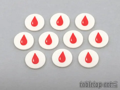 Cover: 704270727239 | Marker - Blood Drop V1 (10) | Tabletop-Art | EAN 704270727239