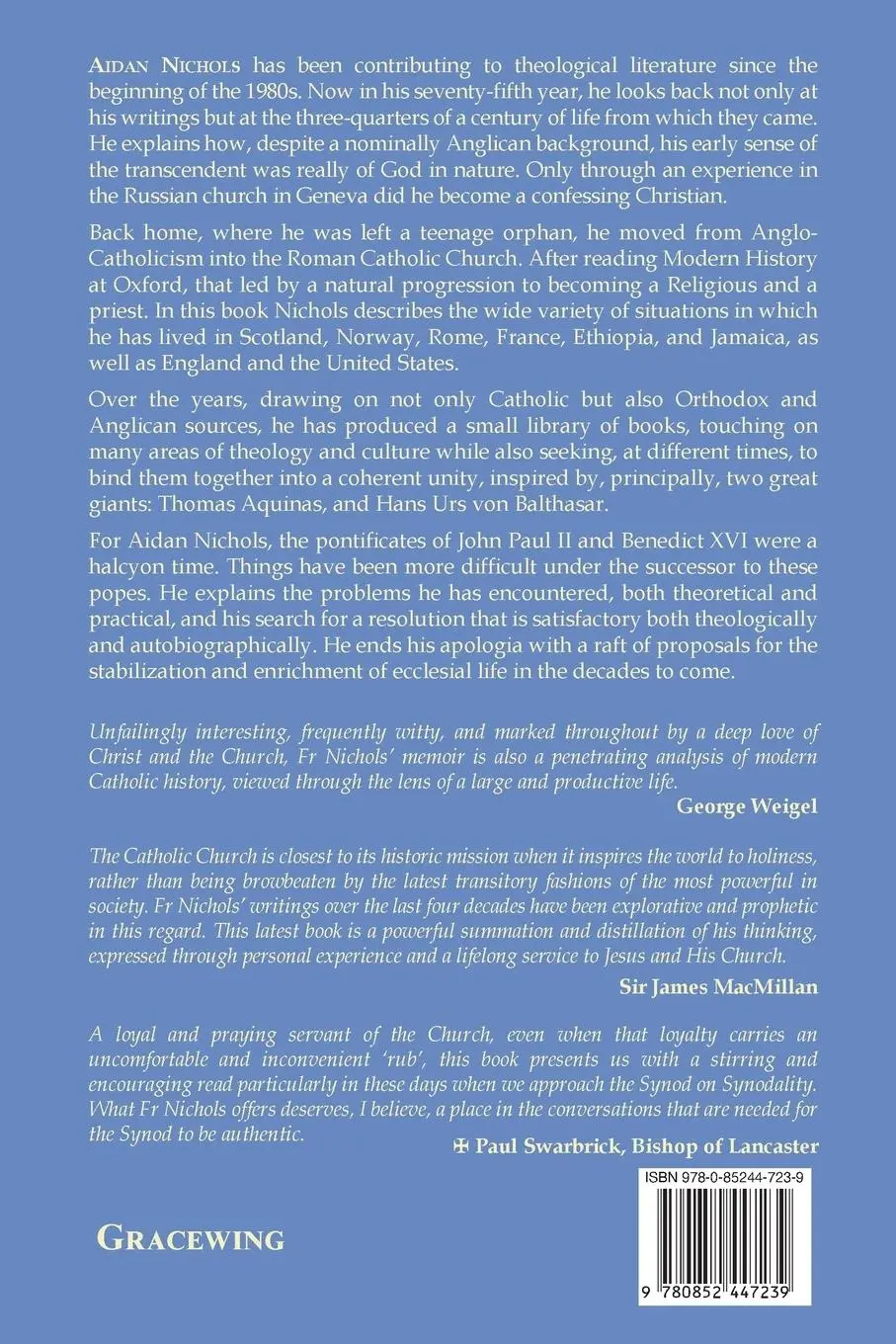 Rückseite: 9780852447239 | Apologia | Aidan Nichols | Taschenbuch | Englisch | 2023