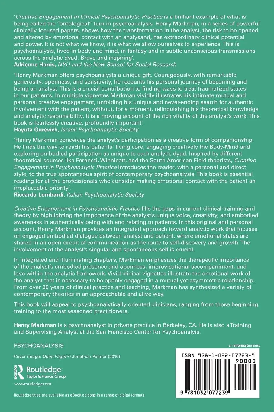 Rückseite: 9781032077239 | Creative Engagement in Psychoanalytic Practice | Henry Markman | Buch