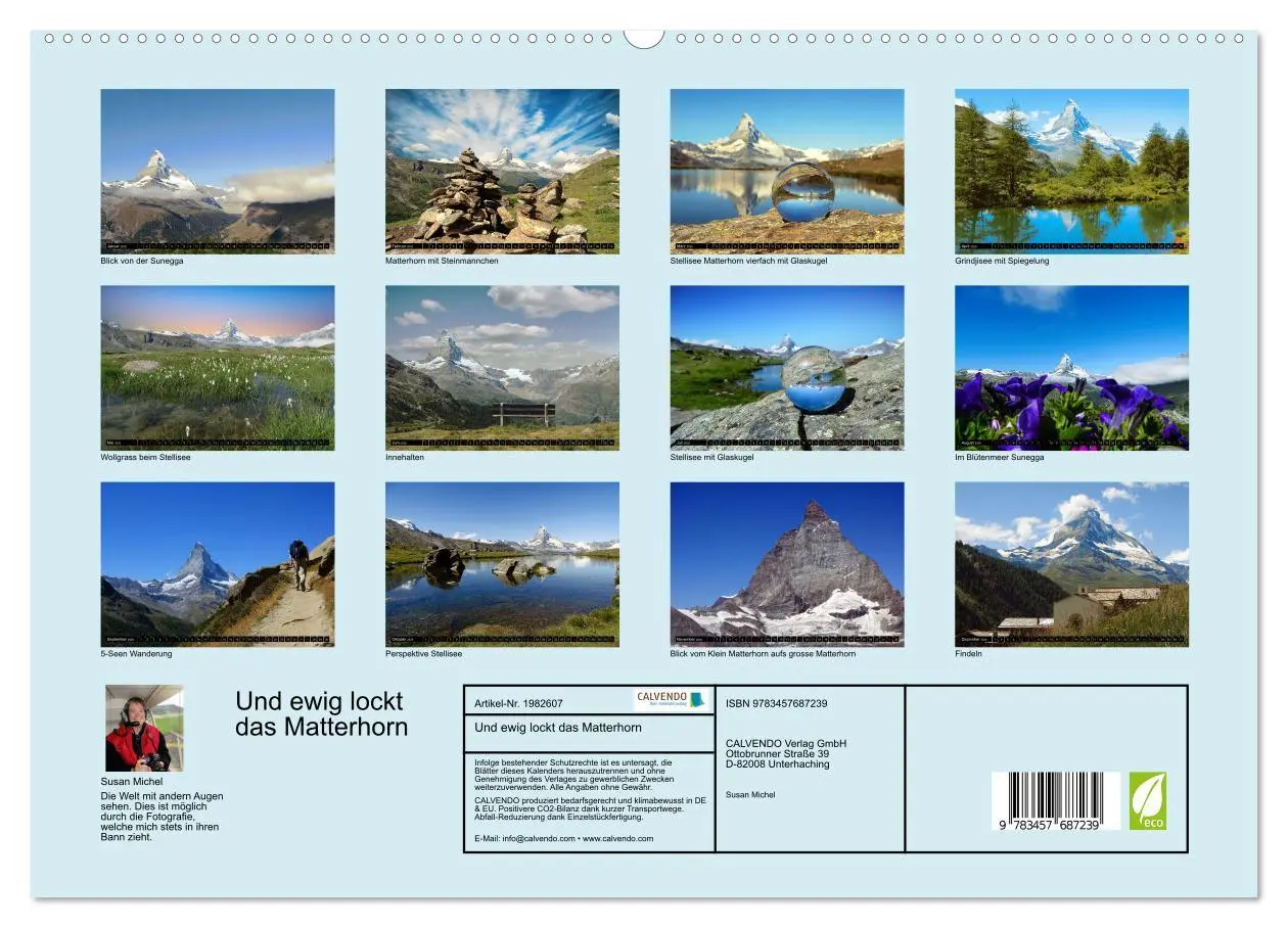 Bild: 9783457687239 | Und ewig lockt das Matterhorn (hochwertiger Premium Wandkalender...