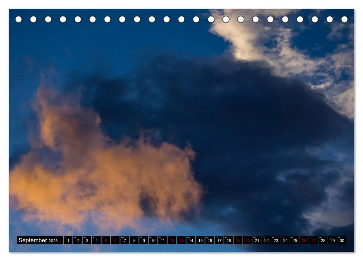 Bild: 9783457757239 | Faszination Wolken (Tischkalender 2026 DIN A5 quer), CALVENDO...