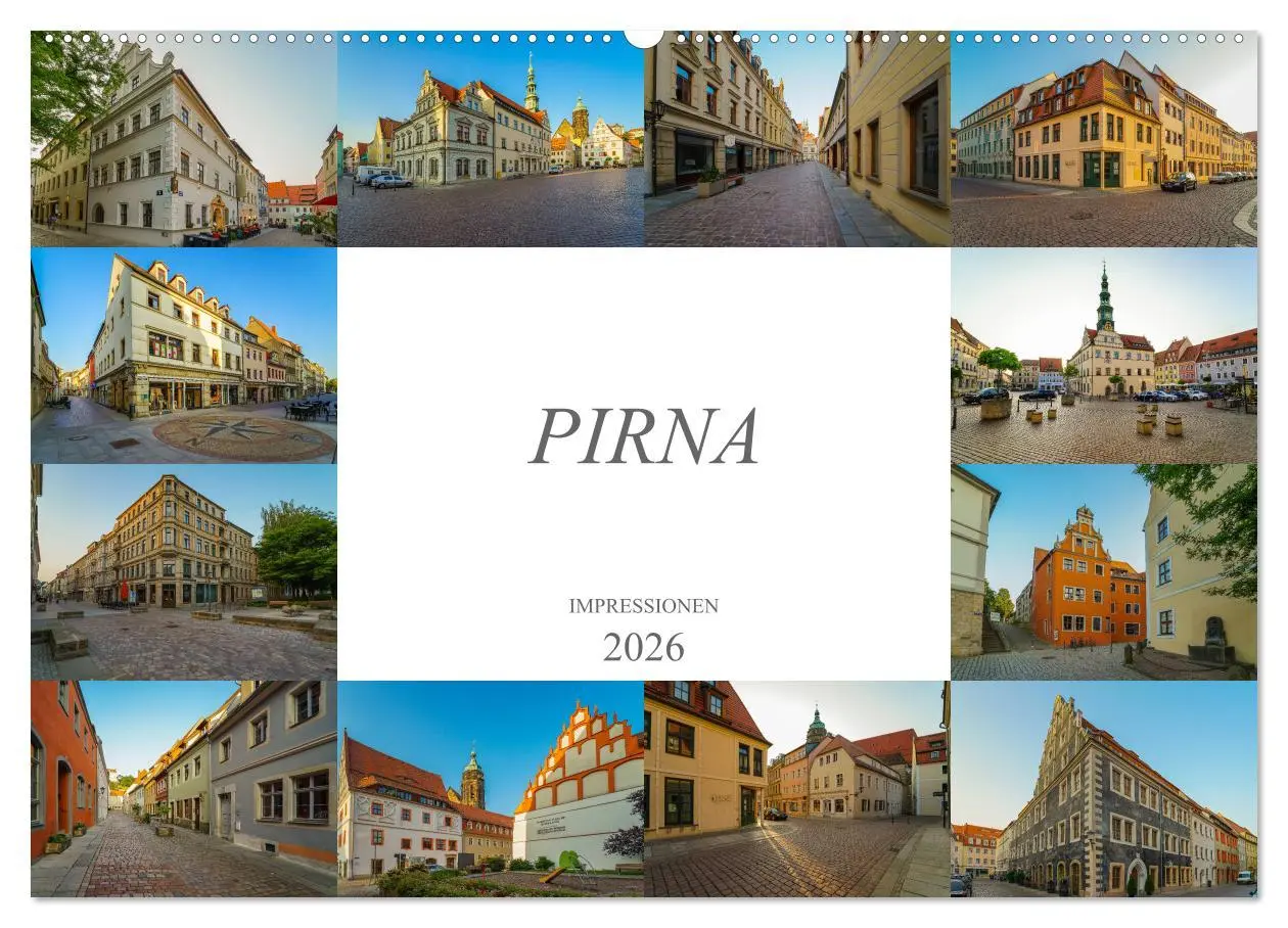 Cover: 9783457827239 | Pirna Impressionen (Wandkalender 2026 DIN A2 quer), CALVENDO...