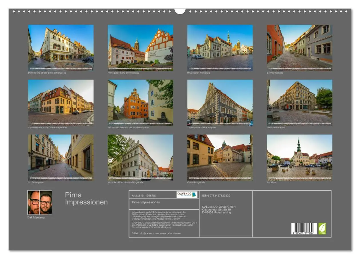 Bild: 9783457827239 | Pirna Impressionen (Wandkalender 2026 DIN A2 quer), CALVENDO...