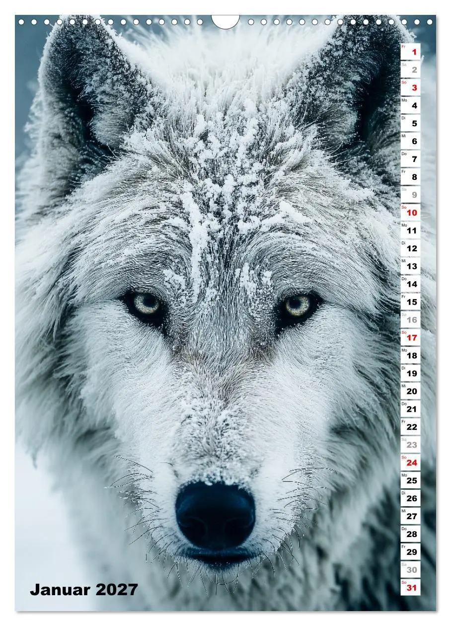 Bild: 9783516917239 | Wölfe aus aller Welt (Wandkalender 2027 DIN A3 hoch), CALVENDO...